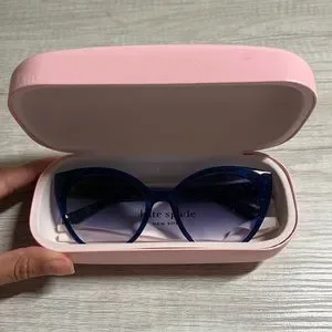 Kate Spade New York Blue Cat Eye Sunglasses with Smoke Mirror Kate Spade Aubriella/G/S Sunglasses - main image 4